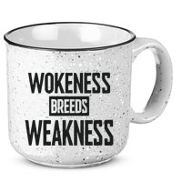 Zeek Arkham Wokeness Breeds Weakness 15oz Campfire Ceramic Mug