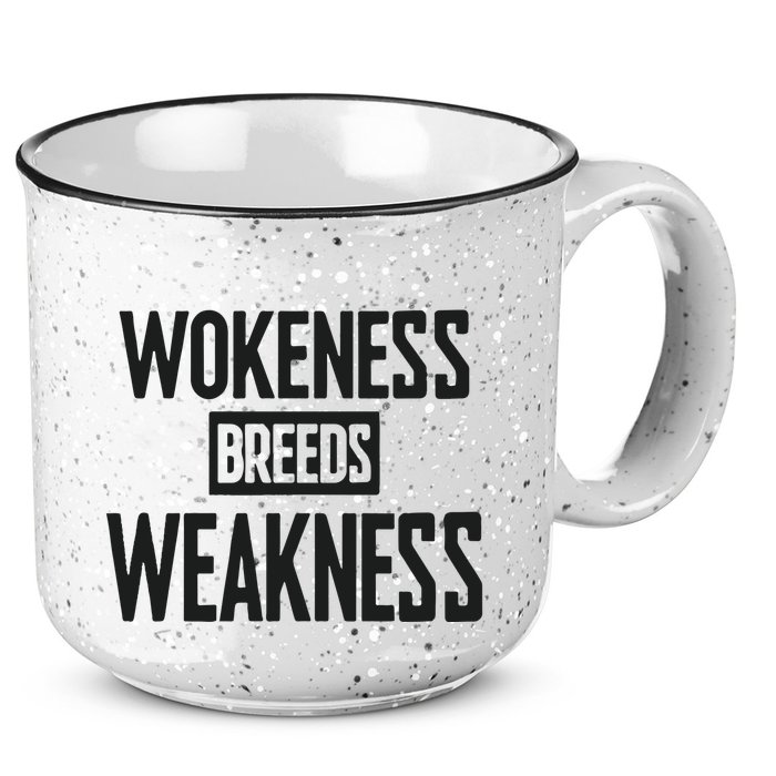 Zeek Arkham Wokeness Breeds Weakness 15oz Campfire Ceramic Mug