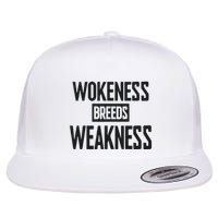 Zeek Arkham Wokeness Breeds Weakness Flat Bill Trucker Hat