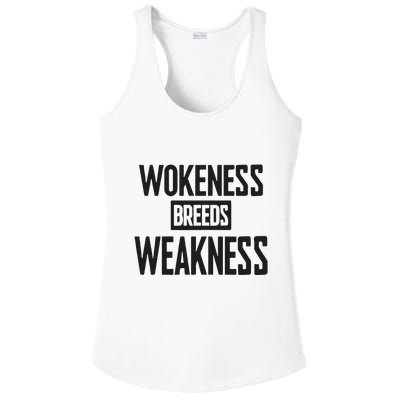 Zeek Arkham Wokeness Breeds Weakness Ladies PosiCharge Competitor Racerback Tank