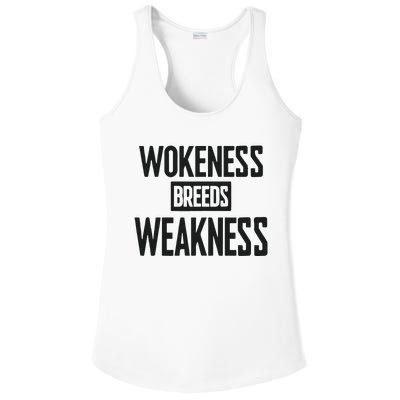 Zeek Arkham Wokeness Breeds Weakness Ladies PosiCharge Competitor Racerback Tank