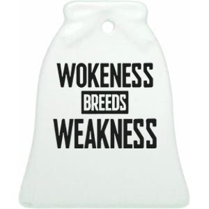 Zeek Arkham Wokeness Breeds Weakness Ceramic Bell Ornament