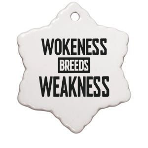 Zeek Arkham Wokeness Breeds Weakness Ceramic Star Ornament