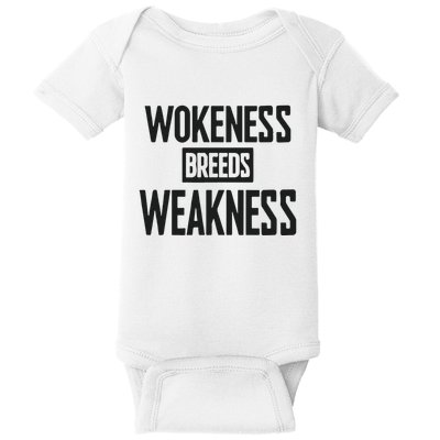 Zeek Arkham Wokeness Breeds Weakness Baby Bodysuit