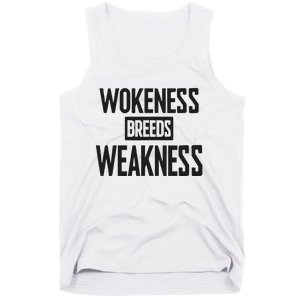 Zeek Arkham Wokeness Breeds Weakness Tank Top