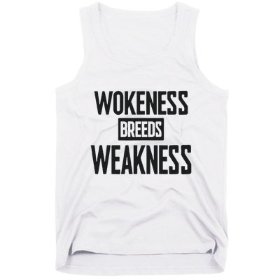 Zeek Arkham Wokeness Breeds Weakness Tank Top