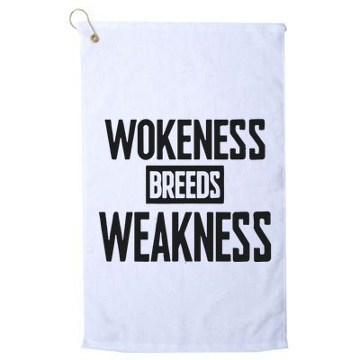 Zeek Arkham Wokeness Breeds Weakness Golf Towel