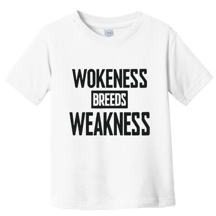Zeek Arkham Wokeness Breeds Weakness Toddler T-Shirt