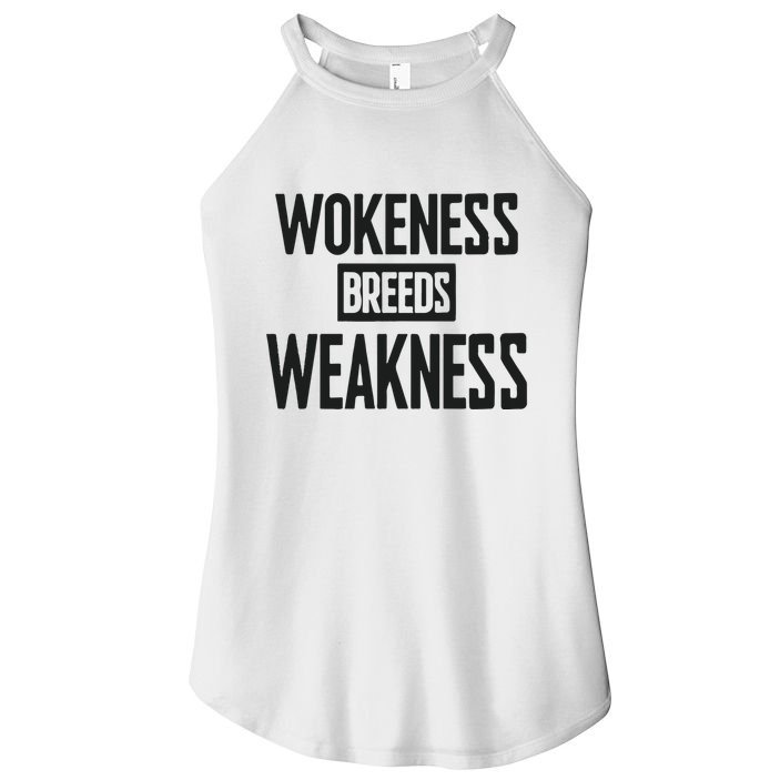 Zeek Arkham Wokeness Breeds Weakness Women's Perfect Tri Rocker Tank