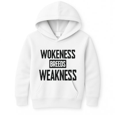 Zeek Arkham Wokeness Breeds Weakness Kids Hoodie
