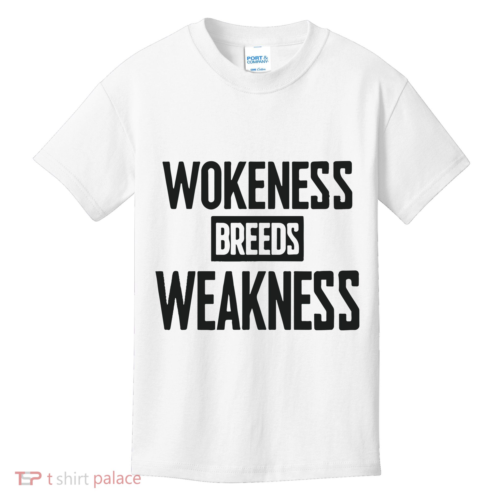 Zeek Arkham Wokeness Breeds Weakness Kids T-Shirt