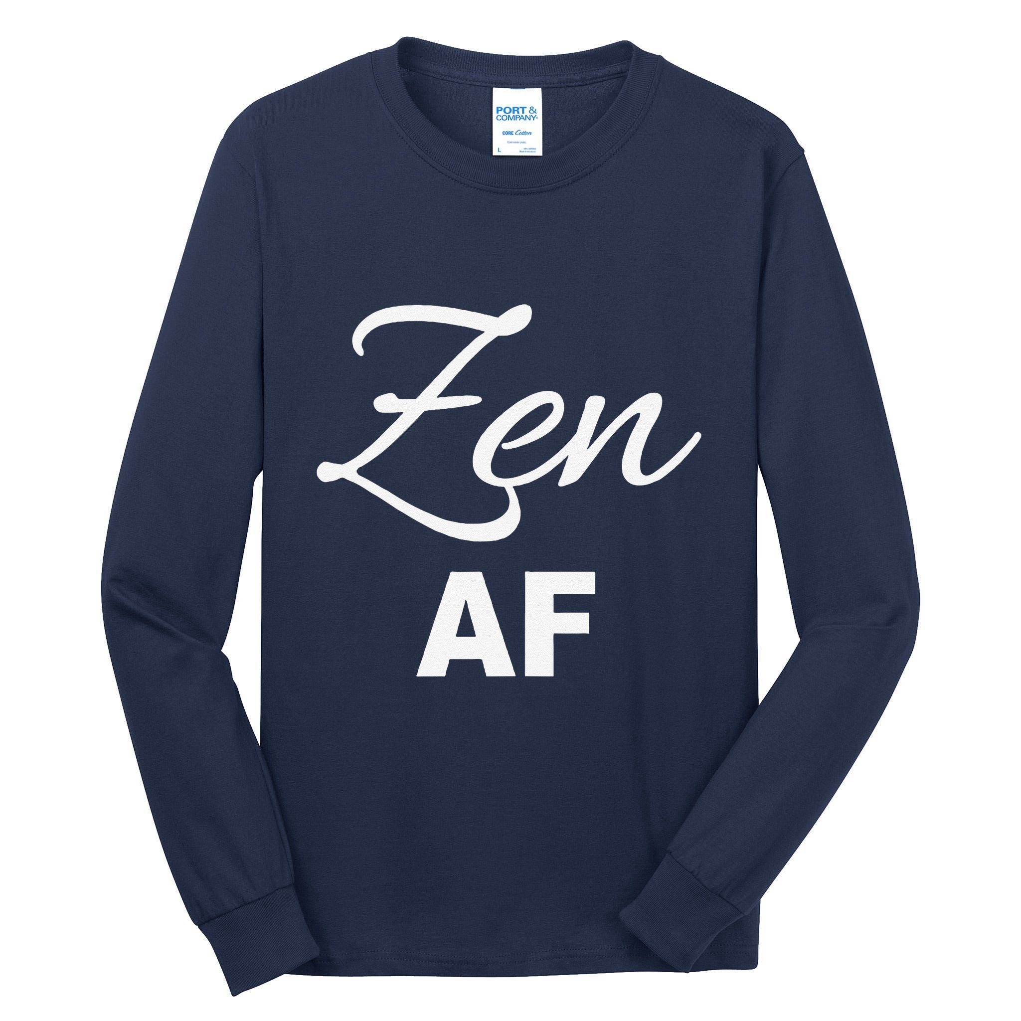 Zen Af Yoga Spiritual Meditation Tall Long Sleeve T-Shirt