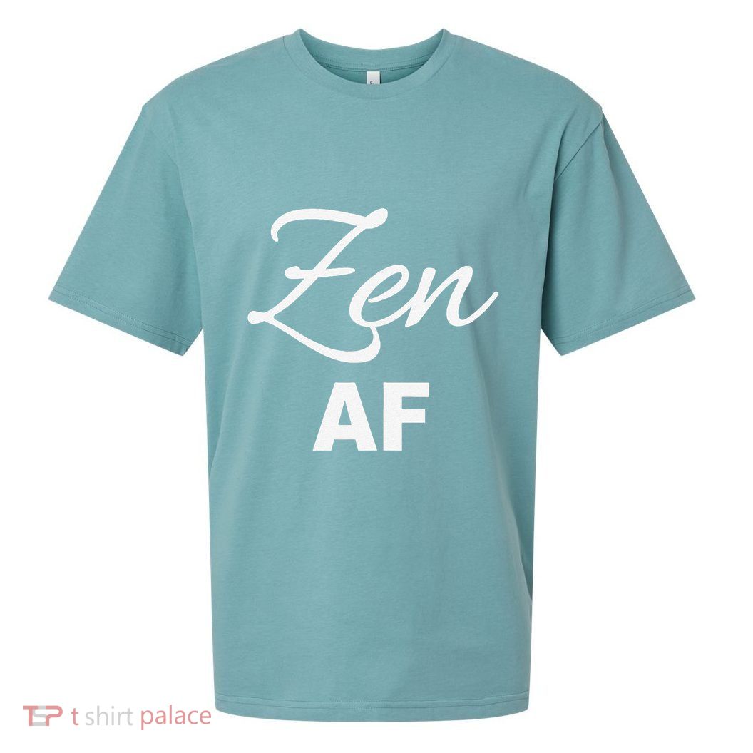 Zen Af Yoga Spiritual Meditation Sueded Cloud Jersey T-Shirt