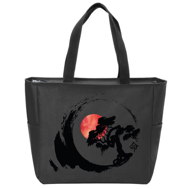 Zen Art Zip Tote Bag