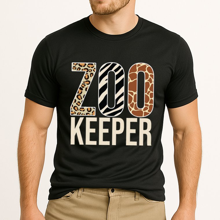 Zookeeper Animals Zoo Wildlife Lover Safari Savanna Costume Cooling Performance Crew T-Shirt