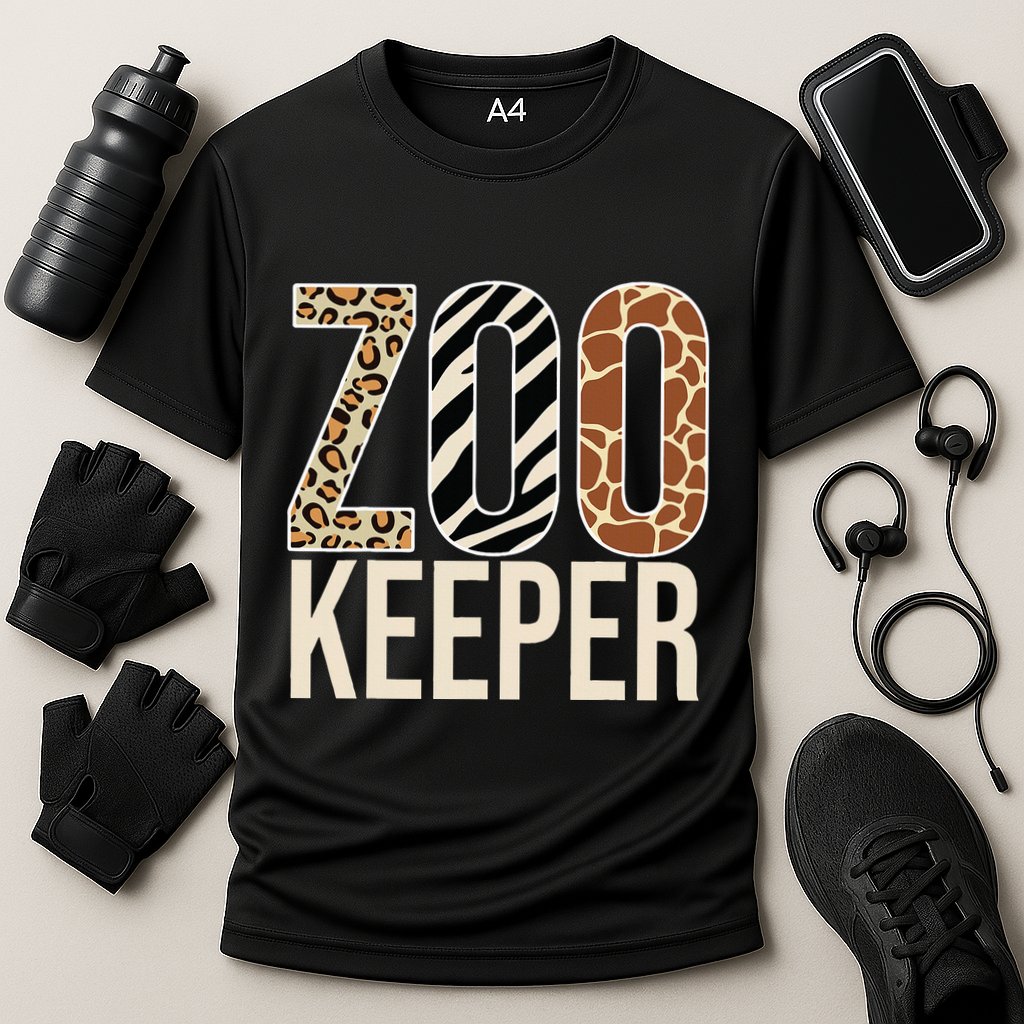 Zookeeper Animals Zoo Wildlife Lover Safari Savanna Costume Cooling Performance Crew T-Shirt