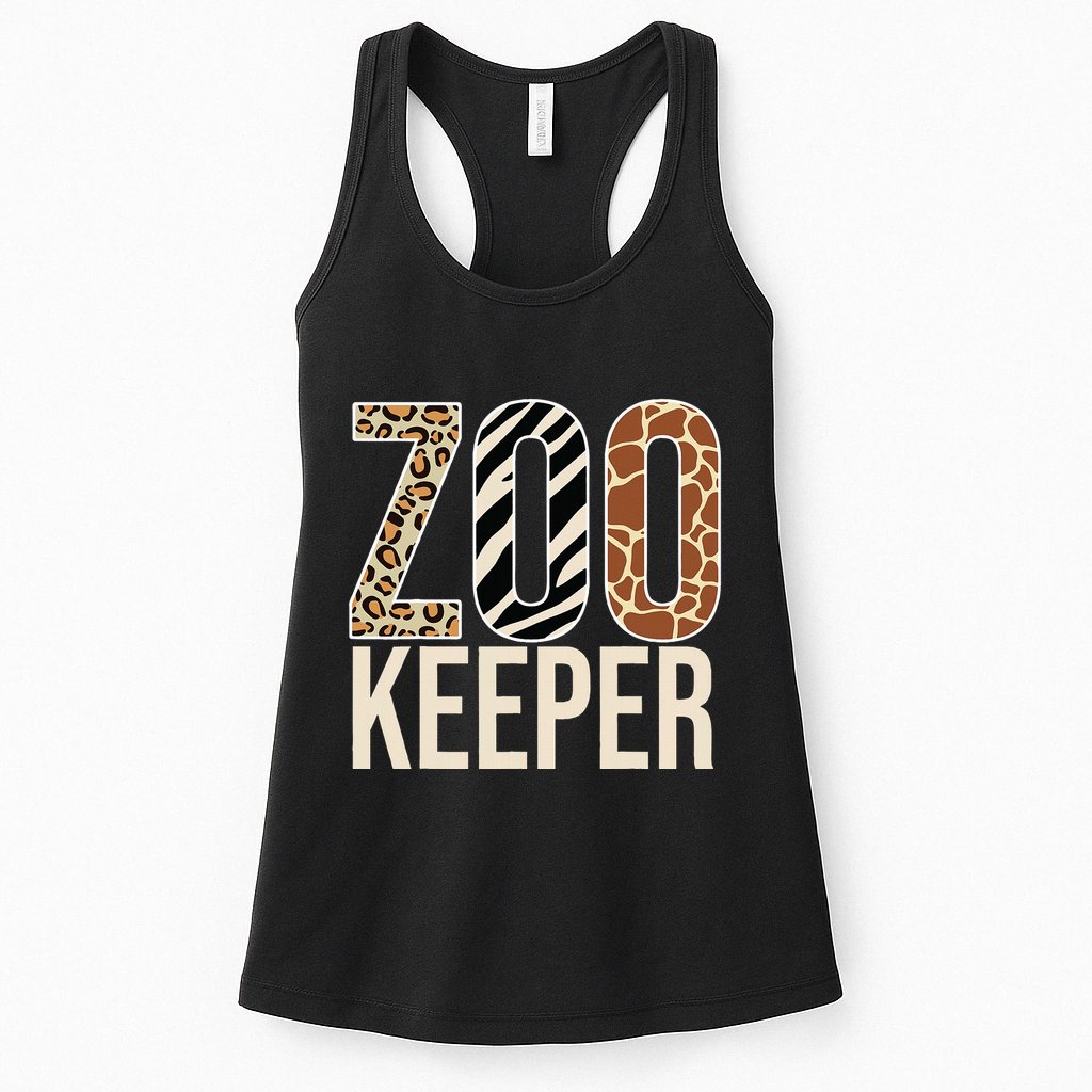 Zookeeper Animals Zoo Wildlife Lover Safari Savanna Costume Womens Tank Top