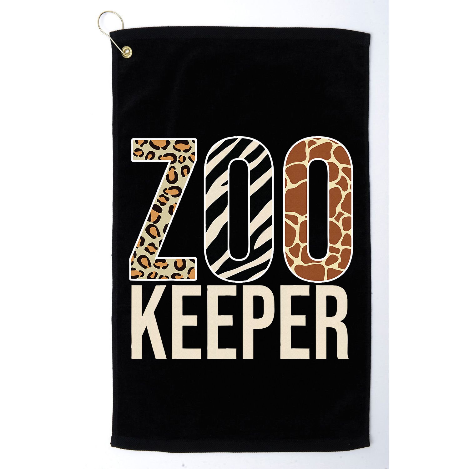 Zookeeper Animals Zoo Wildlife Lover Safari Savanna Costume Golf Towel