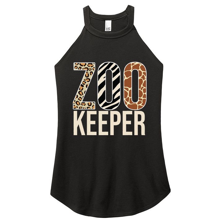 Zookeeper Animals Zoo Wildlife Lover Safari Savanna Costume Women's Perfect Tri Rocker Tank