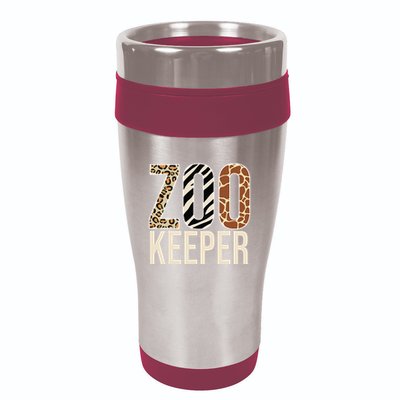 Zookeeper Animals Zoo Wildlife Lover Safari Savanna Costume 16oz Travel Tumbler