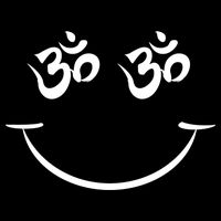 Zen Buddha Buddhist OM AUM Smiley V-Neck T-Shirt