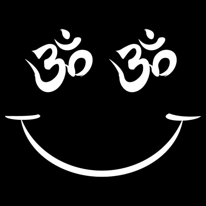 Zen Buddha Buddhist OM AUM Smiley V-Neck T-Shirt
