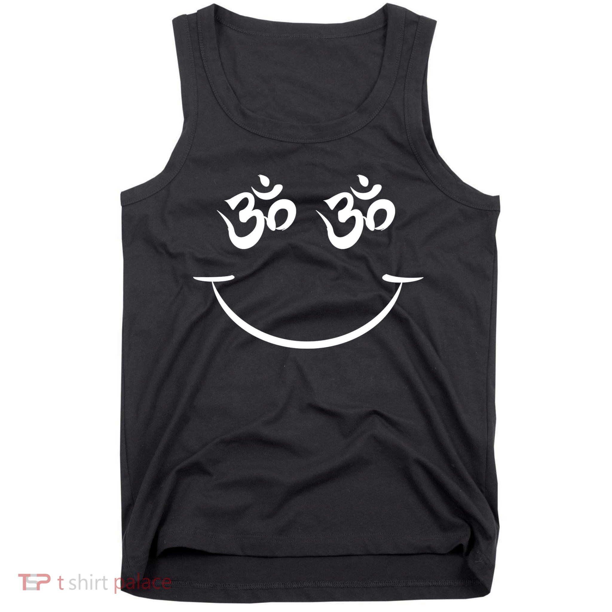 Zen Buddha Buddhist OM AUM Smiley Tank Top