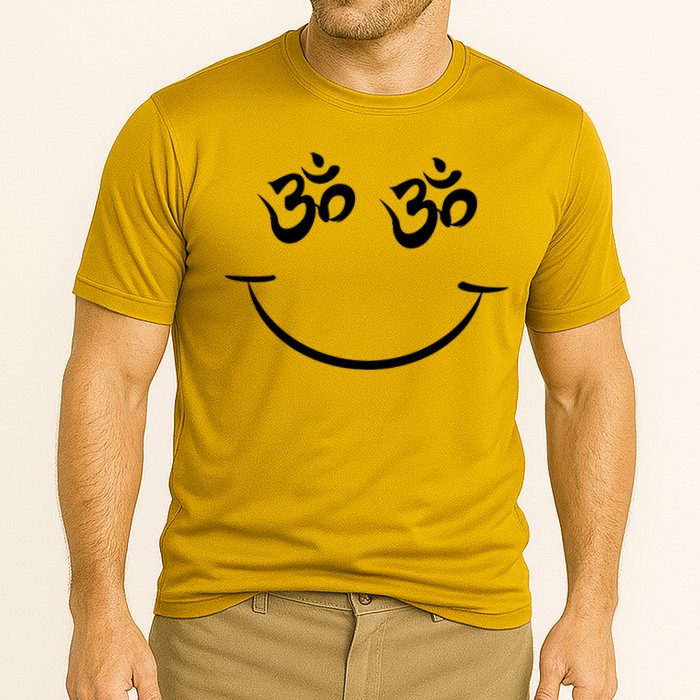 Zen Buddha Buddhist OM AUM Smiley Cooling Performance Crew T-Shirt