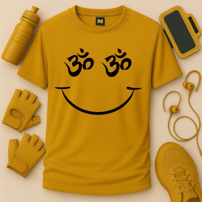 Zen Buddha Buddhist OM AUM Smiley Cooling Performance Crew T-Shirt