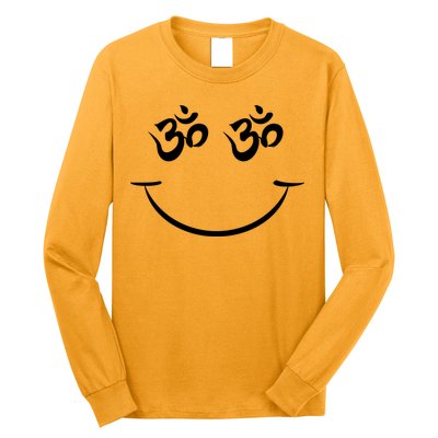 Zen Buddha Buddhist OM AUM Smiley Long Sleeve Shirt