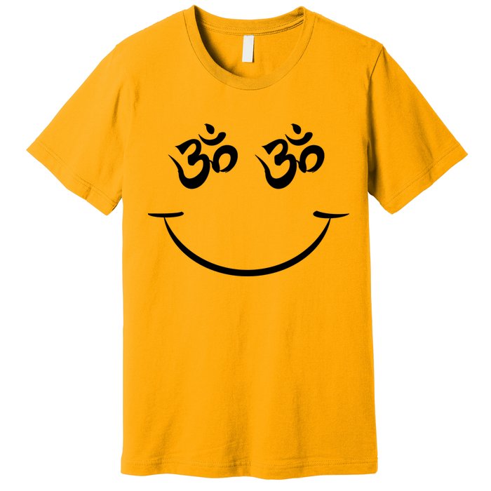 Zen Buddha Buddhist OM AUM Smiley Premium T-Shirt