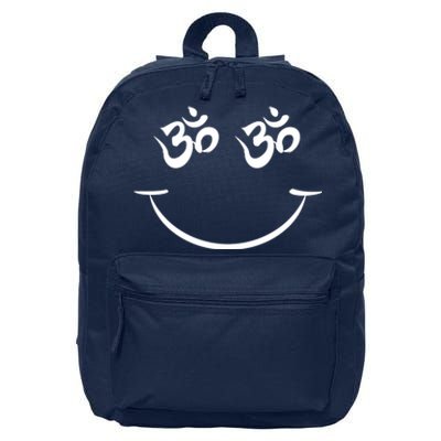 Zen Buddha Buddhist OM AUM Smiley 16 in Basic Backpack