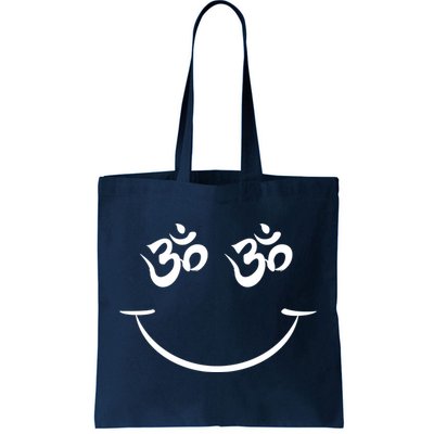 Zen Buddha Buddhist OM AUM Smiley Tote Bag