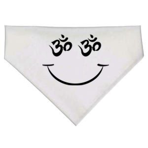 Zen Buddha Buddhist OM AUM Smiley USA-Made Doggie Bandana