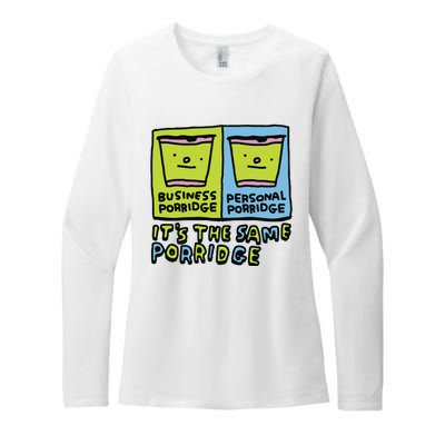 Zoe Bread Business Porridge Personal Porridge Its The Same Porridge Womens CVC Long Sleeve Shirt