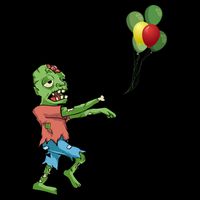 Zombie Birthday Balloon Funny Bucket Hat