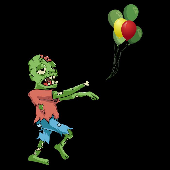 Zombie Birthday Balloon Funny Bucket Hat