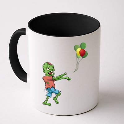 Zombie Birthday Balloon Funny Mug