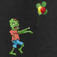 Zombie Birthday Balloon Funny 11oz C Handle Ceramic Mug