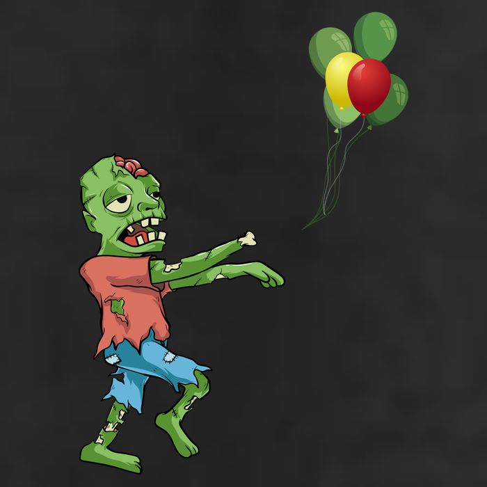 Zombie Birthday Balloon Funny 11oz C Handle Ceramic Mug