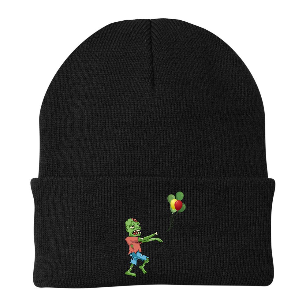 Zombie Birthday Balloon Funny Beanie
