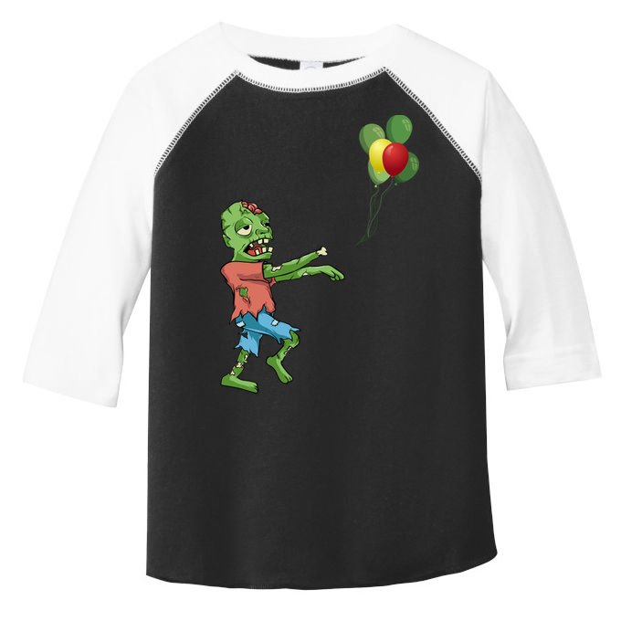 Zombie Birthday Balloon Funny Toddler Fine Jersey T-Shirt