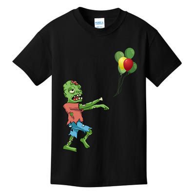 Zombie Birthday Balloon Funny Kids T-Shirt