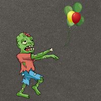 Zombie Birthday Balloon Funny Cotton Canvas Backpack