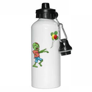 Zombie Birthday Balloon Funny Aluminum Water Bottle