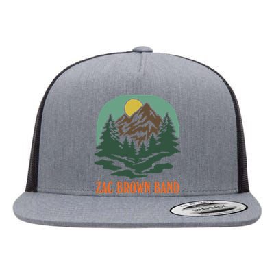 Zac Brown Band Mountain Logo Flat Bill Trucker Hat