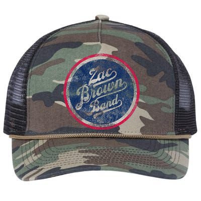 Zac Brown Band Bomber Logo Retro Rope Trucker Hat Cap