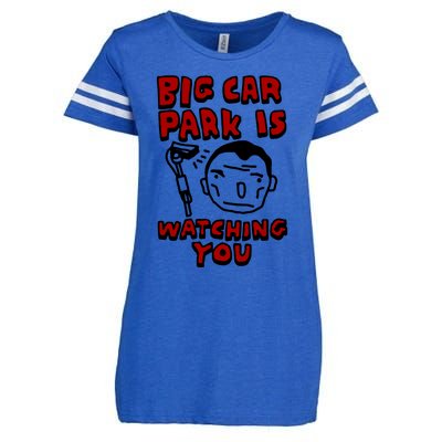 Zoebread Big Car Park Is Watching You Enza Ladies Jersey Football T-Shirt