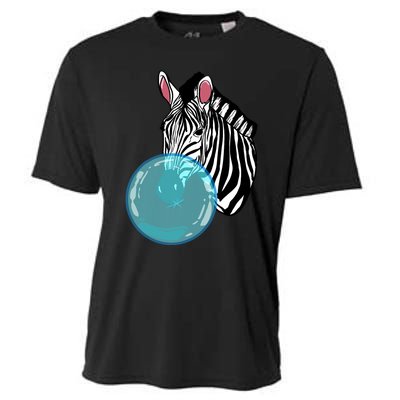 Zebra Bubblegum Funny Animal Chewing Gum Girl Gift Cooling Performance Crew T-Shirt