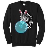 Zebra Bubblegum Funny Animal Chewing Gum Girl Gift Tall Sweatshirt